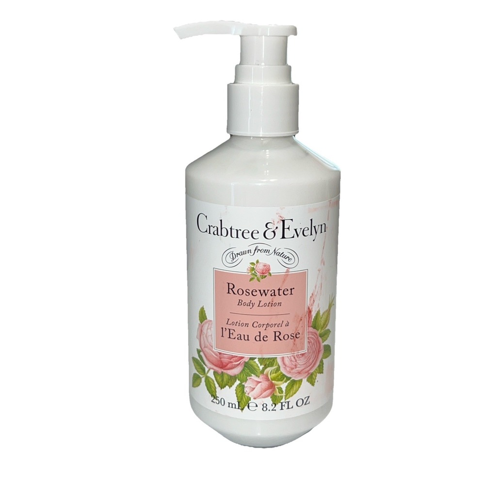 Crabtree & Evelyn Rosewater Body Lotion 8.2 Fl Oz 250 Ml Floral‎ Scent New